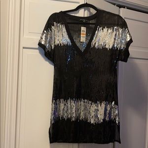 INC sequins top